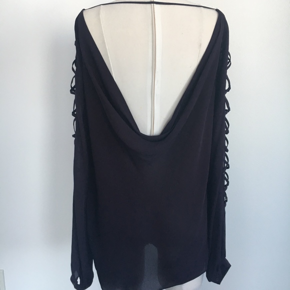 Haute Hippie Open Back Silk Blouse - Picture 4 of 8